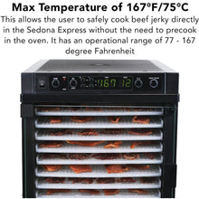 Sedona Express Food Dehydrator Max Temperature