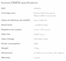 Ionmax ION430 UV HEPA Air Purifier